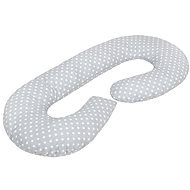 NEW BABY Universal Nursing Pillow XL C-shaped Grey with Polka Dots - Nursing Pillow