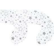 NEW BABY C-shaped Nursing Pillowcase Star Grey - Nursing Pillow Cover