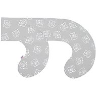 NEW BABY C-shaped Nursing Pillow Cover Teddy Bears Grey - Nursing Pillow Cover