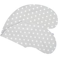 NEW BABY Nursing Pillow Cover Stars Grey - Nursing Pillow Cover