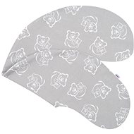 NEW BABY Nursing Pillowcase Teddy Bears Grey - Nursing Pillow Cover