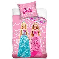 CARBOTEX kétoldalú - Barbie - Két hercegnő 140×200 cm - Gyerek ágyneműhuzat