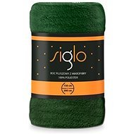 FARO blanket microfleece Siglo dark green, 150×200 cm - Blanket