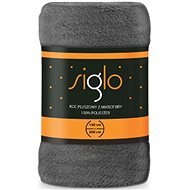 FARO blanket microfleece Siglo dark grey, 150×200 cm - Blanket