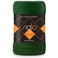 FARO blanket microfleece Siglo dark green, 200×220 cm - Blanket