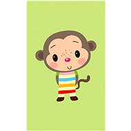 FARO Baby Towel Monkey 30×50cm - Children's Bath Towel