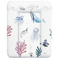 CEBA Changing Pad for Chest of Drawers 70 × 50cm Watercolour World Ocean - Changing Pad
