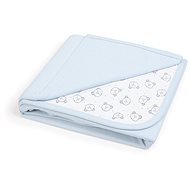 CEBA Baby Blanket 90 × 100 Blue + Teddy Bear - Blanket