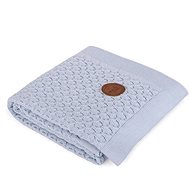 CEBA Knitted Blanket in Gift Box 90 × 90 Blue Wool - Blanket