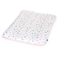 CEBA Soft changing mat cover 50 × 70 Grey Stars + Pink Stars 2 pcs - Cover