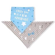 BabyOno Cotton Droolies 2pcs with Labels for Boys - Bib
