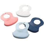 BabyOno Bib with Catch Pocket, Adjustable, Mix of Colours - Bib