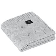 YOSOY Leaves made of Bamboo 50% and Cotton 50%, 95 × 85cm, Grey - Blanket