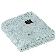 YOSOY Leaves made of Bamboo 50% and Cotton 50%, 95 × 85cm, Mint - Blanket