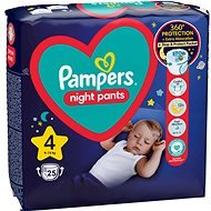 PAMPERS Night Pants veľ. 4 (25 ks) - Plienkové nohavičky