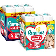 PAMPERS Pants size 6 (132 pcs) + Night Pants size 6 (76 pcs) - Nappies
