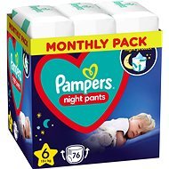 PAMPERS Night Pants size 6 (4×19 pcs) - Nappies