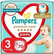 PAMPERS Premium Care Pants vel. 3 (70 db) - Bugyipelenka