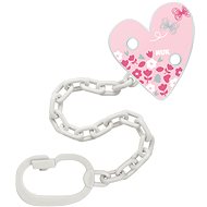 NUK Soother Chain with Clip Pink - Dummy Clip