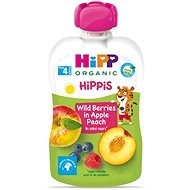 HiPP BIO 100% Fruit Apple-Peach-Forest Fruit from 4 months, 6 × 100g - Baby Food