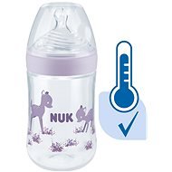 NUK Nature Sense baby bottle with temperature control 260 ml purple - Baby Bottle