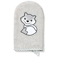 BabyOno bamboo washcloth fox 21 × 12 cm, grey - Washcloth