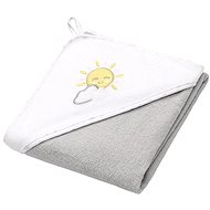 BabyOno Terry Towel with Hood 76 × 76cm, Grey - Children's Bath Towel