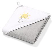 BabyOno Terry Towel with Hood 100 × 100cm, Grey - Children's Bath Towel