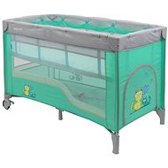 Baby Mix Travel Cot Cat, Mint - Travel Bed