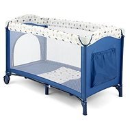 Milly Mally Mirage Travel Cot, Blue-White - Travel Bed