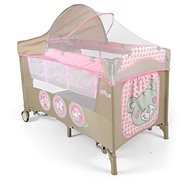 Milly Mally Mirage Deluxe Travel Cot, Pink Toys - Travel Bed