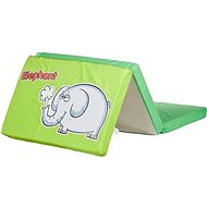 Caretro Foldable Crib Mattress, Elephant, Green - Mattress