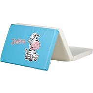 Caretro Foldable Crib Mattress, Zebra, Grey - Mattress