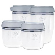 Haakaa Breast Milk Storage Containers (2 × 160ml and 2 × 250ml) - Storage Container