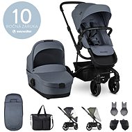 EASYWALKER Harvey3 Steel Blue with Accessories - Baby Buggy