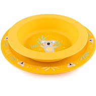 Canpol Babies EXOTIC ANIMALS 2 pcs Yellow - Dish Set
