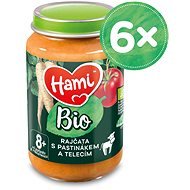 Hami Organic Tomatoes with Parsnip and Veal 6× 190g - Baby Food