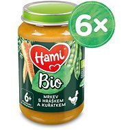 Hami Organic Carrots with Peas and Chicken 6× 190g - Baby Food