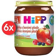 HiPP BIO Jablká s lesnými plodmi 6× 125 g - Príkrm