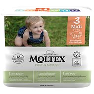 Moltex Pure & Nature Midi size 3 (6×33 pcs) - Disposable Nappies