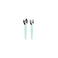 EverydayBaby Stainless-steel Cutlery 2 pcs, Mint Green - Children's Cutlery