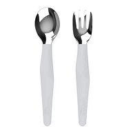 EverydayBaby Stainless-steel Cutlery 2 pcs, Quiet Grey - Children's Cutlery