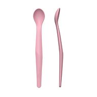 EverydayBaby Silicone Spoon, 2 pcs, Purple Rose - Children's Cutlery
