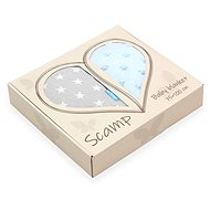 SCAMP Blanket Minky-reversible, Bluegrey Stars - Blanket