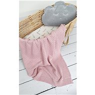 PINK NO MORE Yarn Bamboo Blanket, Dusty Pink - Blanket