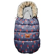PINK NO MORE Mushrooms Fur Stroller Pouch - Stroller Footmuff