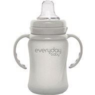 EverydayBaby Glass Mug Healthy+ 150ml Quiet Grey - Baby cup