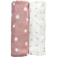 PINKnoMore Muslin diaper printed with Marigolds & Suns 2 pcs - Cloth Nappies