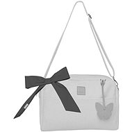 BEZTROSKA Maja bag with bow Light grey - Changing Bag