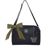 BEZTROSKA Maja bag with bow Deep black - Changing Bag